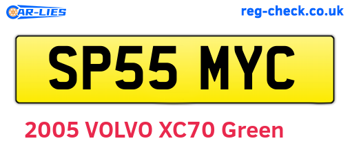 SP55MYC are the vehicle registration plates.
