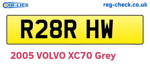 R28RHW are the vehicle registration plates.