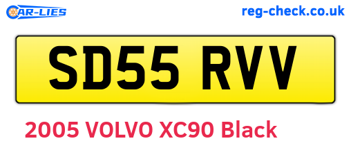 SD55RVV are the vehicle registration plates.