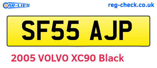SF55AJP are the vehicle registration plates.