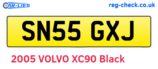 SN55GXJ are the vehicle registration plates.