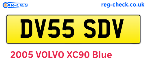 DV55SDV are the vehicle registration plates.