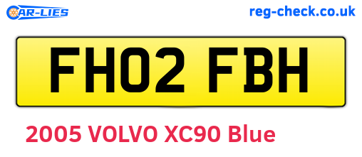 FH02FBH are the vehicle registration plates.