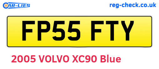 FP55FTY are the vehicle registration plates.