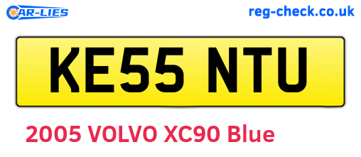 KE55NTU are the vehicle registration plates.