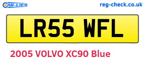 LR55WFL are the vehicle registration plates.