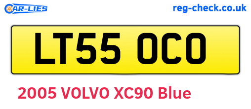 LT55OCO are the vehicle registration plates.