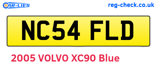 NC54FLD are the vehicle registration plates.