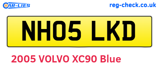 NH05LKD are the vehicle registration plates.