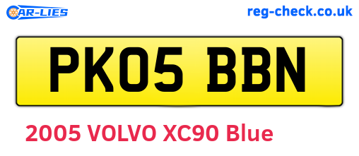 PK05BBN are the vehicle registration plates.