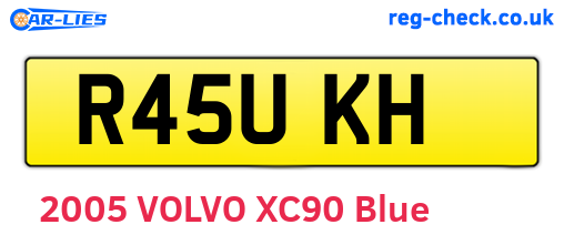 R45UKH are the vehicle registration plates.
