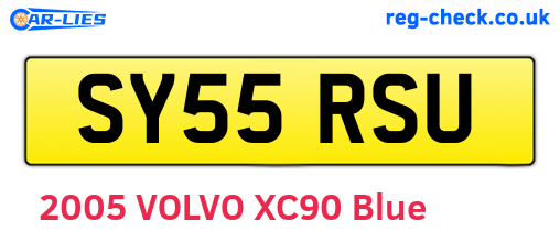SY55RSU are the vehicle registration plates.