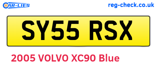 SY55RSX are the vehicle registration plates.