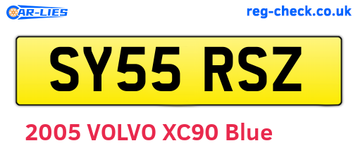 SY55RSZ are the vehicle registration plates.