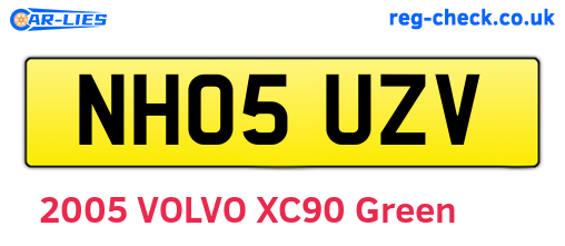 NH05UZV are the vehicle registration plates.