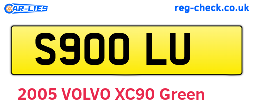 S90OLU are the vehicle registration plates.