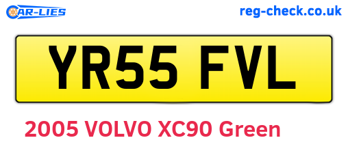 YR55FVL are the vehicle registration plates.