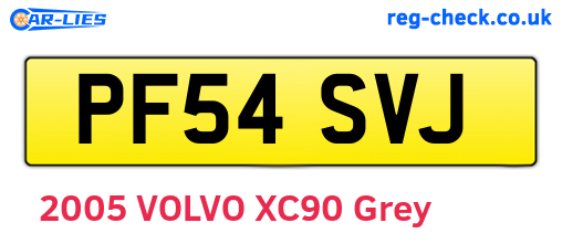 PF54SVJ are the vehicle registration plates.