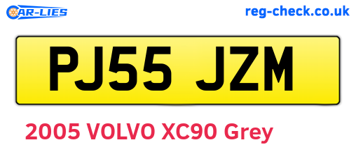 PJ55JZM are the vehicle registration plates.