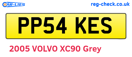 PP54KES are the vehicle registration plates.
