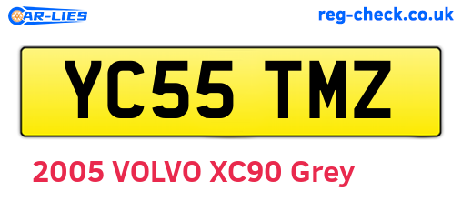 YC55TMZ are the vehicle registration plates.