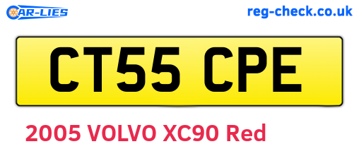 CT55CPE are the vehicle registration plates.