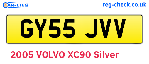 GY55JVV are the vehicle registration plates.