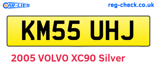 KM55UHJ are the vehicle registration plates.