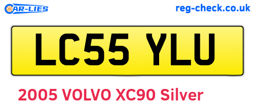 LC55YLU are the vehicle registration plates.