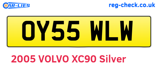 OY55WLW are the vehicle registration plates.