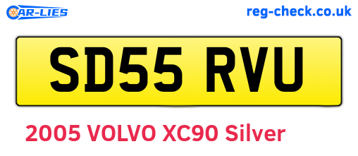 SD55RVU are the vehicle registration plates.