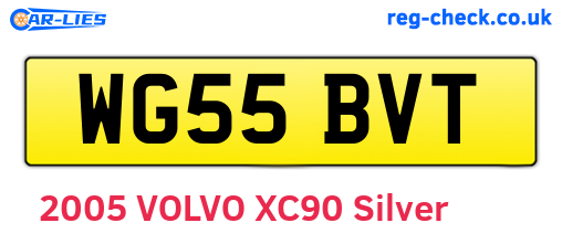 WG55BVT are the vehicle registration plates.