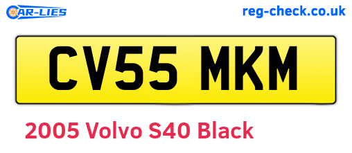 Black 2005 Volvo S40 (CV55MKM)