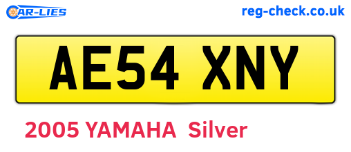 AE54XNY are the vehicle registration plates.
