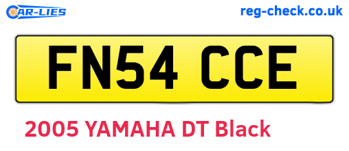 FN54CCE are the vehicle registration plates.