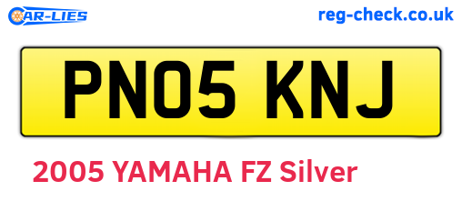 PN05KNJ are the vehicle registration plates.