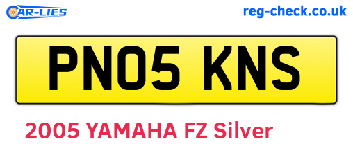PN05KNS are the vehicle registration plates.