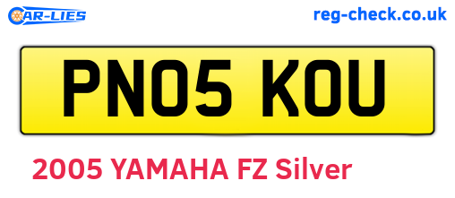 PN05KOU are the vehicle registration plates.