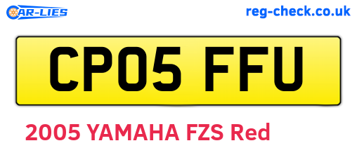 CP05FFU are the vehicle registration plates.