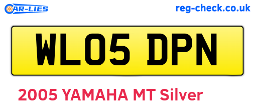WL05DPN are the vehicle registration plates.