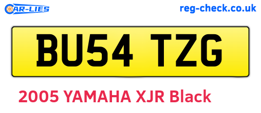 BU54TZG are the vehicle registration plates.