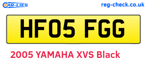 HF05FGG are the vehicle registration plates.