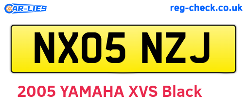 NX05NZJ are the vehicle registration plates.