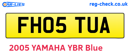FH05TUA are the vehicle registration plates.