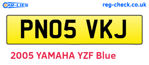 PN05VKJ are the vehicle registration plates.
