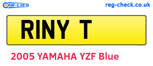 R1NYT are the vehicle registration plates.