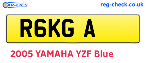 R6KGA are the vehicle registration plates.