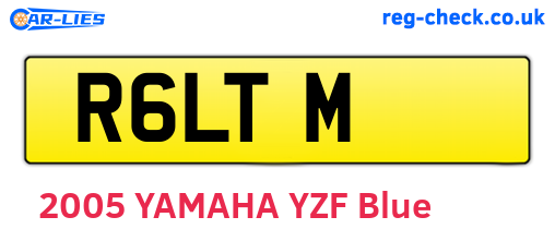 R6LTM are the vehicle registration plates.