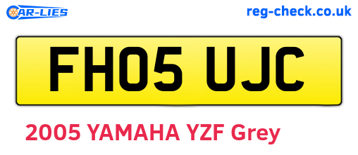 FH05UJC are the vehicle registration plates.
