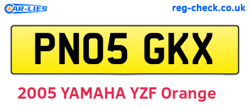 PN05GKX are the vehicle registration plates.